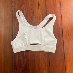 White Alo Cutout Bra